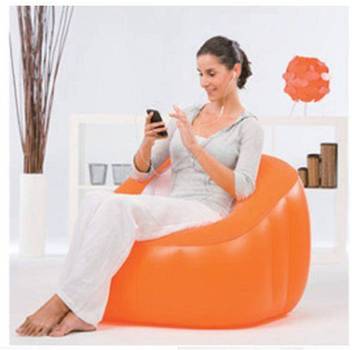 Global Gifts Medium Inflatable Air Chair Bean Bag Chair With Bean