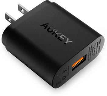 Aukey Qualcomm Certified Quick Charge 2 0 18w Usb Turbo 1 A Mobile Charger Aukey Flipkart Com