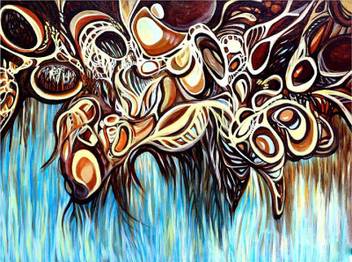 Abstract Painting Nature Tablet Poster Paper Print Art