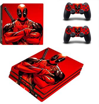 Hytech Plus Deadpool Cartoon Edition Theme Sticker For Ps4 Pro Console 2 Controllers Gaming Accessory Kit Hytech Plus Flipkart Com