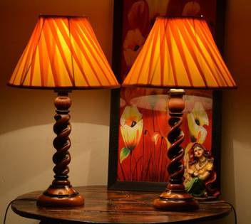Beverly Studio 12 Inches Diameter Orange Cross Pleated Combo