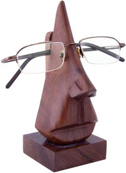 Rgrandsons Wooden Nose Shaped Spectacle Specs Eyeglass Holder