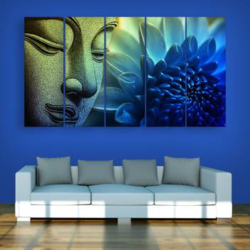 Inephos Multiple Frames Buddha Beautiful Wall Painting Digital Reprint 30 Inch X 52 Inch Painting Price In India Buy Inephos Multiple Frames Buddha Beautiful Wall Painting Digital Reprint 30 Inch X
