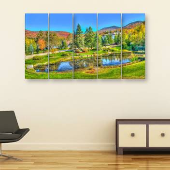 Inephos Multiple Frames Nature Scenery Wall Painting Digital