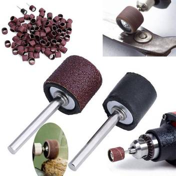 Diy Crafts 1pc Mandrel Rotary Tool 50refills Grit Sanding Paper