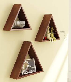 Khan Handicrafts Triangular Wall Shelf Wooden Wall Shelf Price In India Buy Khan Handicrafts Triangular Wall Shelf Wooden Wall Shelf Online At Flipkart Com