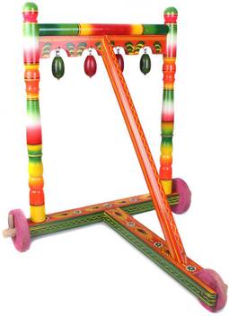 Woodde Wooden Colorfull Traditional Pangulgada Baby Walker Wooden Colorfull Traditional Pangulgada Baby Walker Shop For Woodde Products In India Flipkart Com