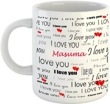 Emerald Love You White Ceramic I Love You Masuma Ceramic Mug Price In India Buy Emerald Love You White Ceramic I Love You Masuma Ceramic Mug Online At Flipkart Com