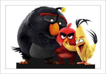 Wall Poster Angry Bird Paper Print Animation Cartoons