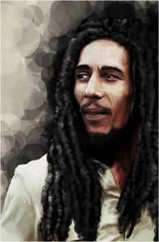 Bob Marley Digital Painting Poster Paper Print Music Posters In