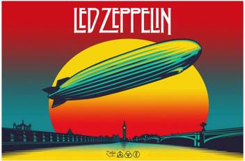 Led Zeppelin Mothership Album Art Poster Paper Print Music