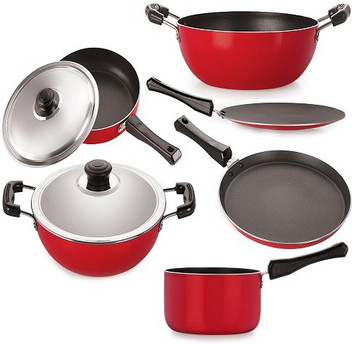 frying pan set with lids
