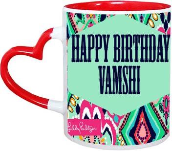 Muggies Magic Vamshi Name Happy Birthday Gift Ceramic Mug Price In