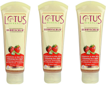 lotus face wash strawberry