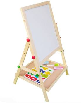 Emob Kid S Wooden 2 In 1 Adjustable Blackboard And Whiteboard Double Sided Multifunctional Writing Board Price In India Buy Emob Kid S Wooden 2 In 1 Adjustable Blackboard And Whiteboard Double Sided