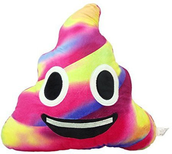 unicorn poop emoji pillow