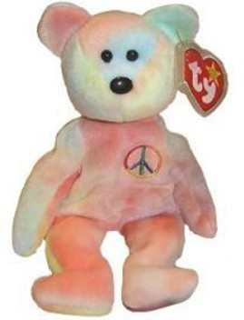 Beanbag Plush Ty Retired Ty Beanie Baby Peace Bear For Sale Online