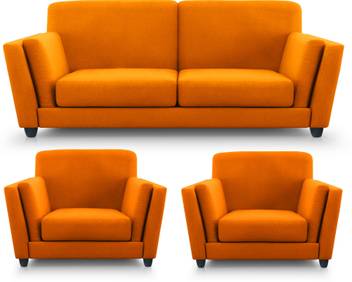 Adorn Homez Cabana Fabric 2 1 Orange Sofa Set In India Adorn Homez Cabana Fabric 2 1
