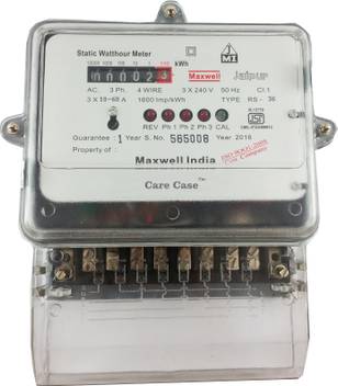 Care Case Three Phase Electronic Submeter 4 Wire Static Energy