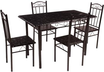 Woodness Nevada Metal 4 Seater Dining Set Price In India Buy