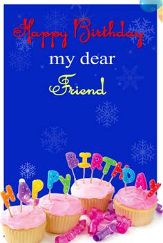 Happy Birthday My Dear Friend Poster Paper Print - Quotes & Motivation  posters in India - Buy art, film, design, movie, music, nature and  educational paintings/wallpapers at Flipkart.com