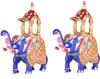 Apkamart Handicraft Elephant Decorative Animal Figurines For