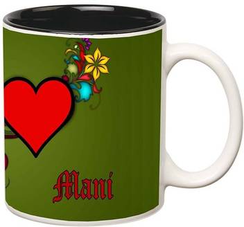 Muggies Magic Mani Name Love Design Ceramic Coffee Mug Price In India Buy Muggies Magic Mani Name Love Design Ceramic Coffee Mug Online At Flipkart Com