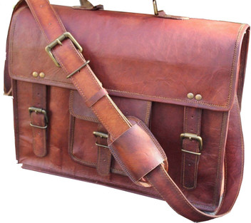 leather macbook messenger bag