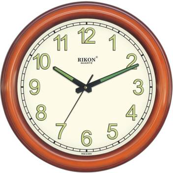 Rikon Analog 15 Cm X 10 Cm Wall Clock Price In India Buy Rikon Analog 15 Cm X 10 Cm Wall Clock Online At Flipkart Com