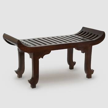 Exclusivelane Teak Wood Half Curve Octaman Stool Cum Solid Wood 1