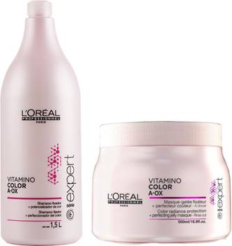 L Oreal Professionnel Vitamino Color Aox Shampoo 1500 Ml Mask 500 Ml Price In India Buy L Oreal Professionnel Vitamino Color Aox Shampoo 1500 Ml Mask 500 Ml Online At Flipkart Com