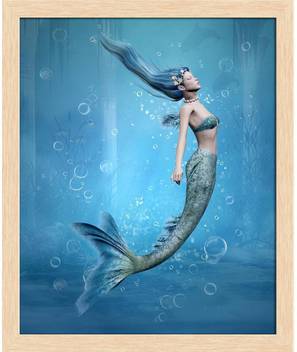 Artzfolio Mermaid 3d Framed Wall Art Painting Print Canvas 14 3