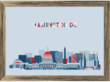 Artzfolio Washington Skyline City Silhouette Skyscraper Usa