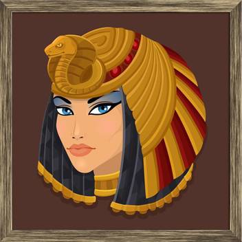 Artzfolio Icon Portrait Cleopatra Framed Wall Art Painting Print