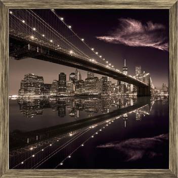 Artzfolio Brooklyn Bridge Sunset New York Manhattan Skyline Usa