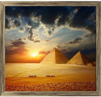 Artzfolio Grate Pyramids In Giza Valley In Egypt Framed Wall Art Painting Print Canvas 12 Inch X 12 7 Inch Painting Price In India Buy Artzfolio Grate Pyramids In Giza Valley In