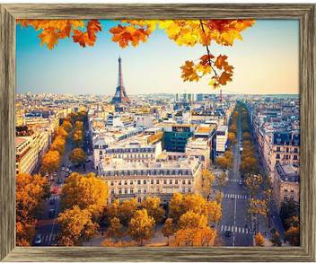 Artzfolio Eiffel Tower At Sunset Paris France Framed Wall Art