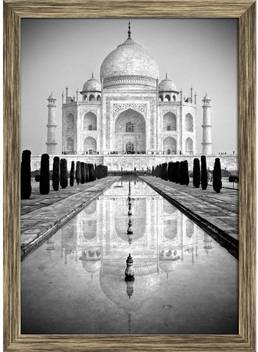 Artzfolio Taj Mahal Agra India Framed Wall Art Painting Print