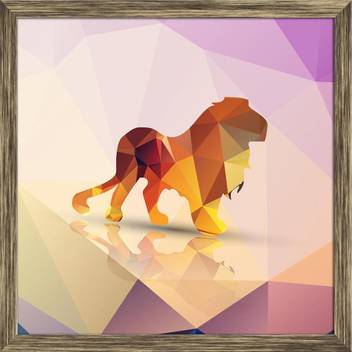Artzfolio Geometric Polygonal Lion Framed Wall Art Painting Print Canvas 12 Inch X 12 Inch Painting Price In India Buy Artzfolio Geometric Polygonal Lion Framed Wall Art Painting Print Canvas 12
