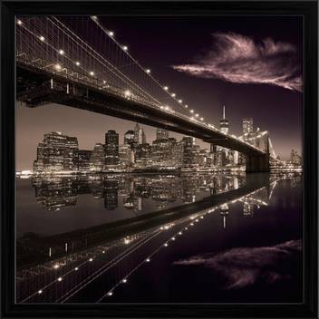 Artzfolio Brooklyn Bridge Sunset New York Manhattan Skyline Usa