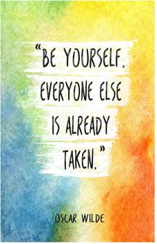 Be Yourself Everyone Else Is Already Taken By Oscar Wilde Quote Poster 18 Inch X 12 Inch Paper Print Art Paintings Decorative Educational Personalities Quotes Motivation Posters In India