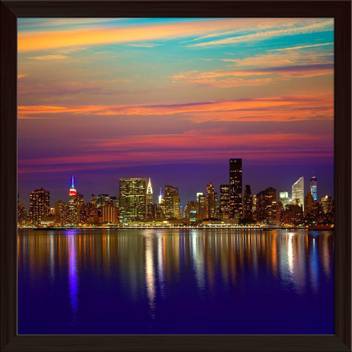 Artzfolio Manhattan New York City Skyline At Sunset Dusk Usa