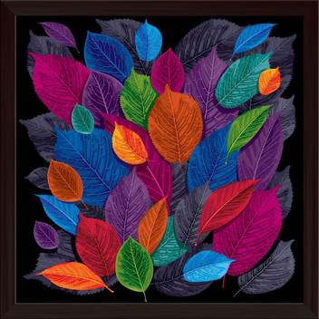 Artzfolio Dark Autumn Leaves Framed Wall Art Painting Print Canvas 12 Inch X 12 Inch Painting Price In India Buy Artzfolio Dark Autumn Leaves Framed Wall Art Painting Print Canvas 12