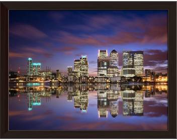 Artzfolio Colorful Sunset Over Canary Wharf London Skyline Uk