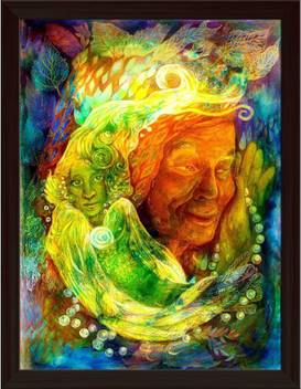 Artzfolio Mystic Bright Green Water Fairy Framed Wall Art Painting Print Canvas 15 4 Inch X 12 Inch Painting Price In India Buy Artzfolio Mystic Bright Green Water Fairy Framed Wall Art