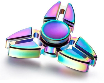 a rainbow fidget spinner