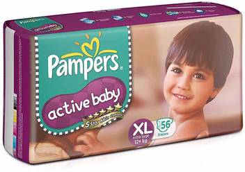 Pampers Active Baby Diapers Xl Buy 56 Pampers Tape Diapers