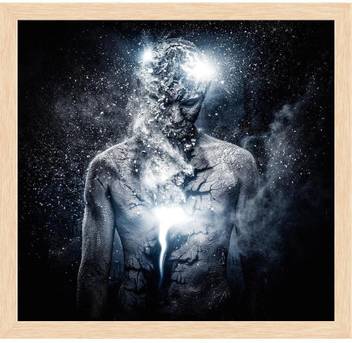 Artzfolio Man With Conceptual Spiritual Body Art Framed Wall Art Painting Print Canvas 12 Inch X 12 5 Inch Painting Price In India Buy Artzfolio Man With Conceptual Spiritual Body Art Framed