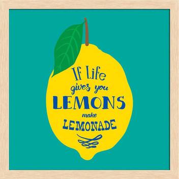 Artzfolio If Life Gives You Lemons Make Lemonade Framed Wall Art