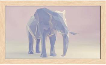 Artzfolio Abstract Elephant Framed Wall Art Painting Print Canvas